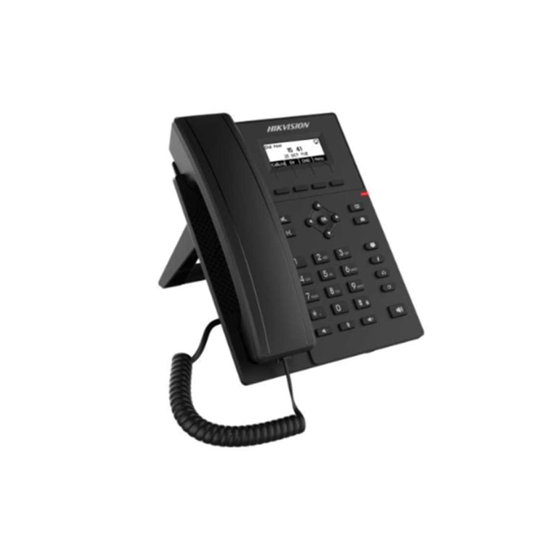 IP телефон, Hikvision, DS-KP6000-HE1, 4 SIP-линии, 33 физических ключа, два сетевых порта 10/100 Мбит/с, встроенный PoE
