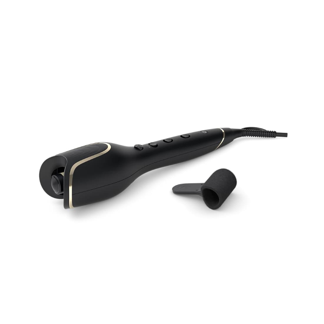 Автоматические щипцы для завивки, Philips, Style Care BHB876/00, Температура нагрева 170-210°C, Автоматическое вращение, 3 направления завивки, Время нагрева 30 сек, Керамико-кератиновое покрытие, Автоотключение, Длина шнура 2м, Черный