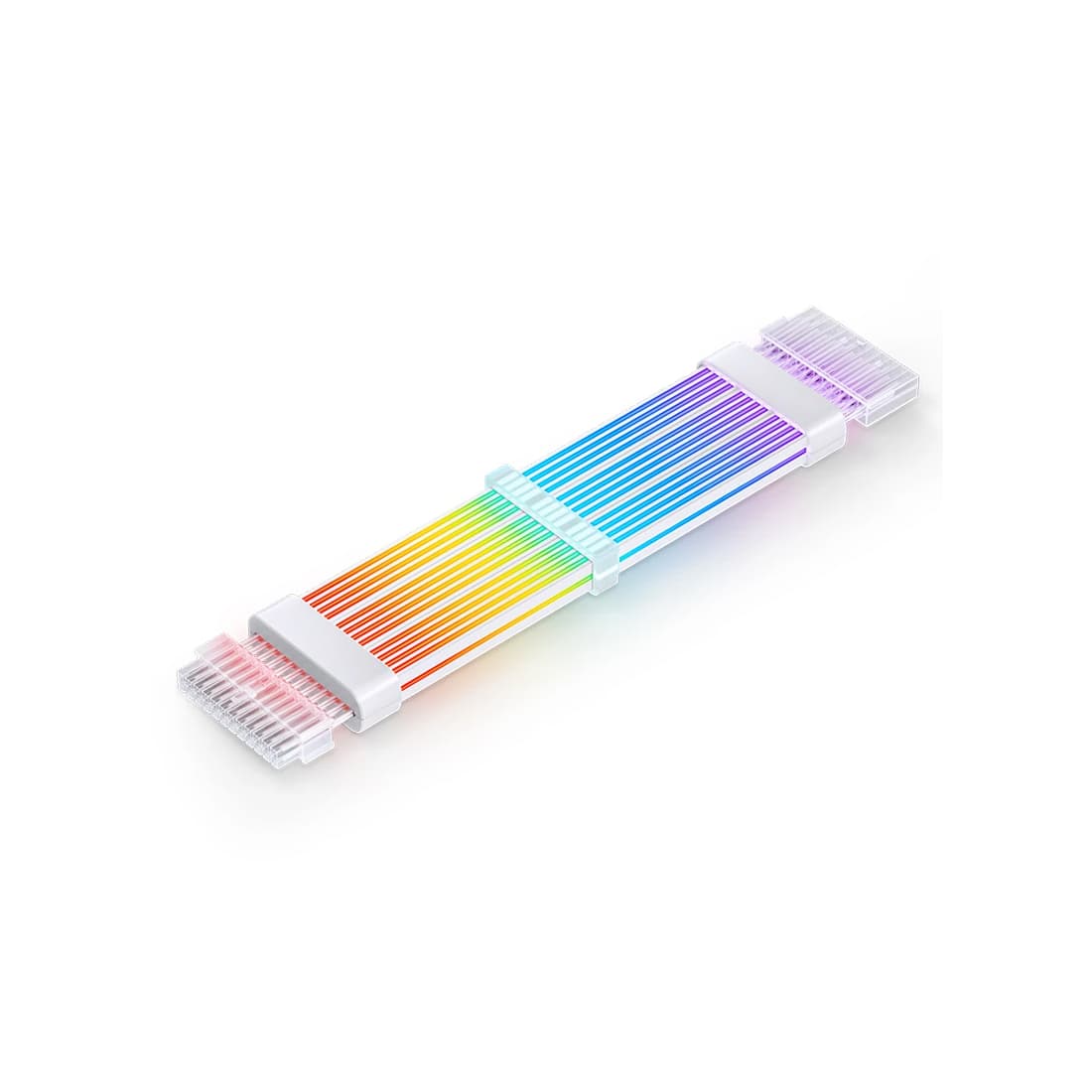 Кабель питания, Jonsbo, DY-2 (MB24PIN) RGB, 24pin ATX, Длина 285мм (кабель 240мм), Напряжение 300В, Подсветка 5V ARGB, Белый