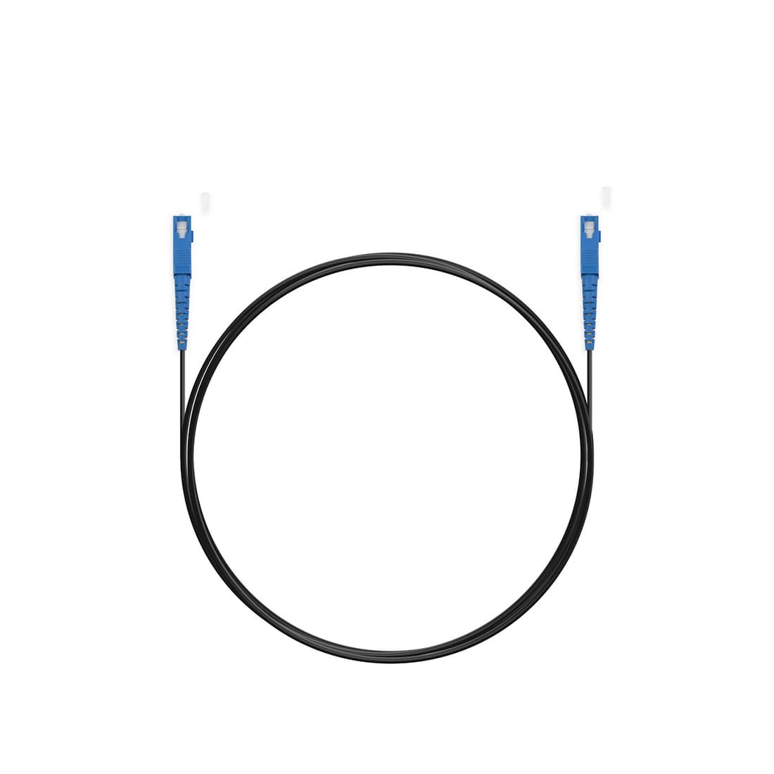 Абонентский FTTH Патч Корд,, SС/UPC-SC/UPC SM 1 м, Для внешней прокладки, Чёрный, LSZH
