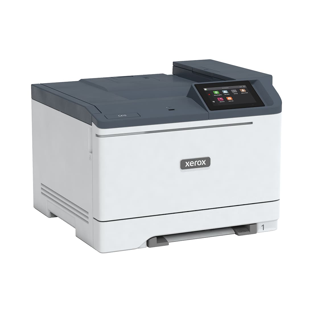 Цветной принтер, Xerox, C410DN, C410V_DN, Лазерный , А4, 40 стр./мин., Подача 251 лист, Сенсорный дисплей 4.3", 1 ГГц CPU, 1 ГБ RAM, 8 ГБ eMMC, USB 2.0, Ethernet 10/100/1000