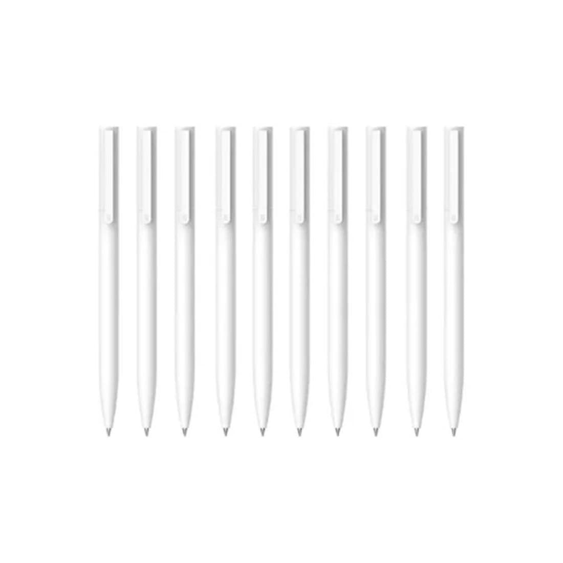 Шариковая ручка, Xiaomi, High-capacity Ball Pen (10-pack), Большой емкости (10 штук в упаковке), MJZXB01WCHW / BHR8857GL, Белый, Цвет чернил черный