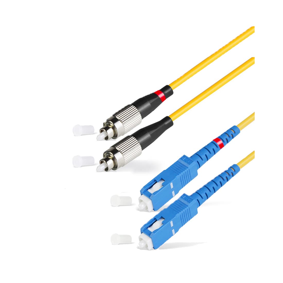 Патч корд оптоволоконный,, SС/UPC-FC/UPC SM 9/125 Duplex 2.0мм 1 м, LSZH