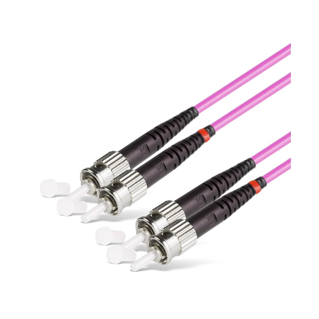 Патч корд оптоволоконный,, ST/UPC-ST/UPC MM OM3 50/125 Duplex 3.0мм 1 м, LSZH