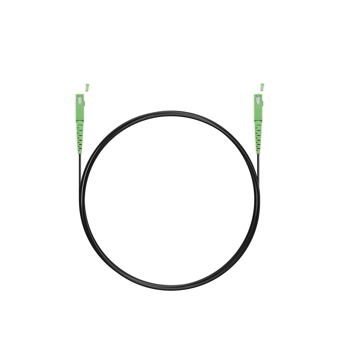 Абонентский FTTH Патч Корд,, SС/APC-SC/APC SM 1 м, Для внешней прокладки, Чёрный, LSZH