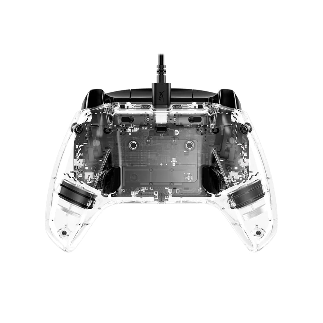Геймпад, HyperX, Clutch Gladiate RGB, 7D6H2AA, Проводной, Официальная лицензия Xbox, Двойные вибрирующие моторчики, RGB, Прозрачный/Черный
