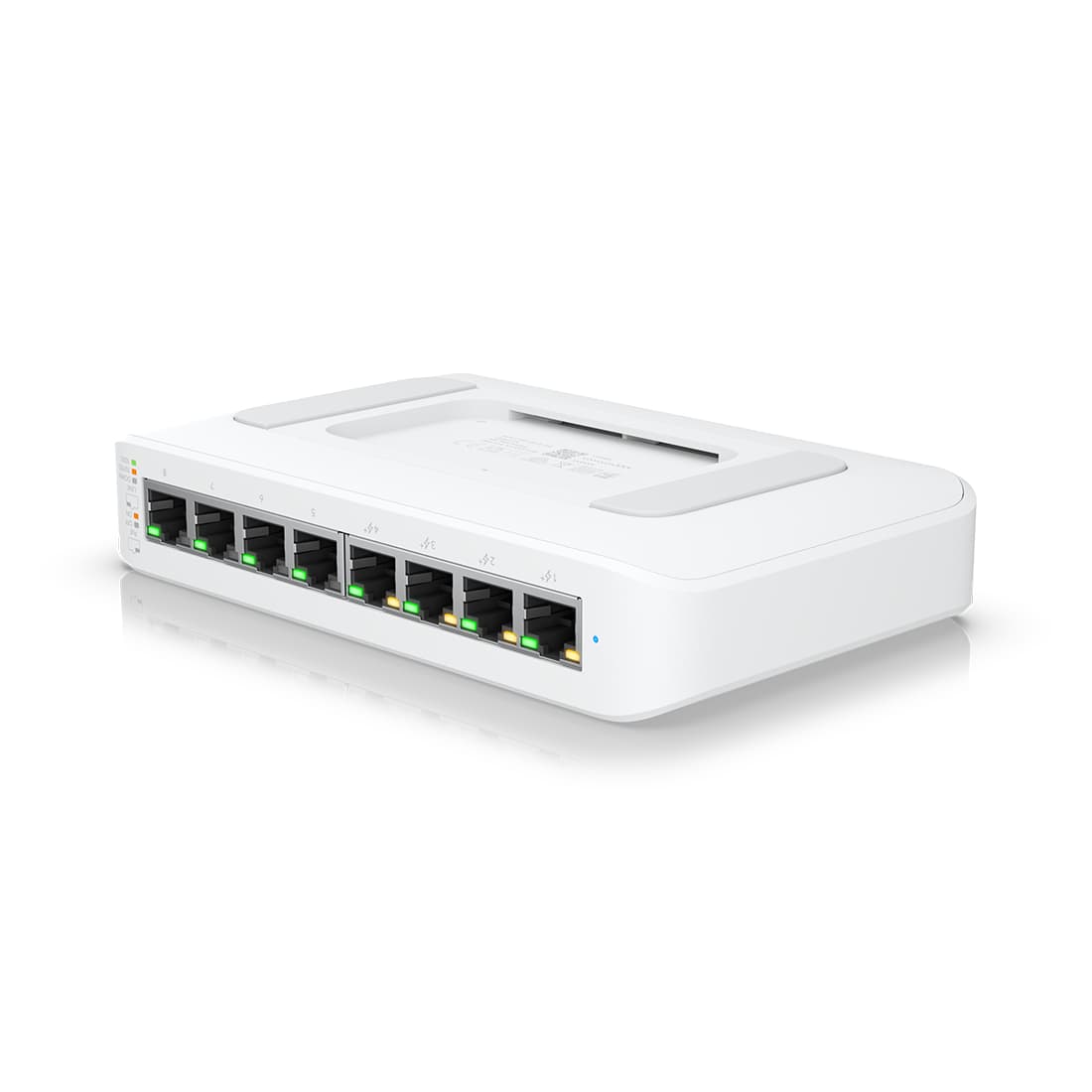 Коммутатор, Ubiquiti, USW-Lite-8-POE, Unifi Switch Lite 8 PoE, Управляемый L2, 4 порта 10/100/1000 Mbps RJ45 PoE+, 802.3af/at, бюджет 52W, 4 порта 10/100/1000 Мбит/с RJ45, Настольный/настенный