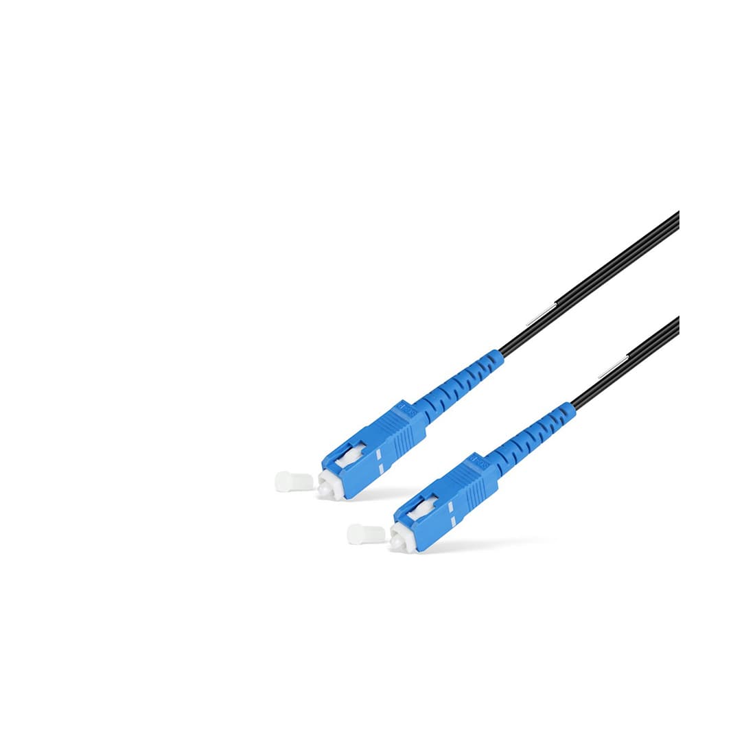 Абонентский FTTH Патч Корд,, SС/UPC-SC/UPC SM 1 м, Для внешней прокладки, Чёрный, Усиленный, LSZH