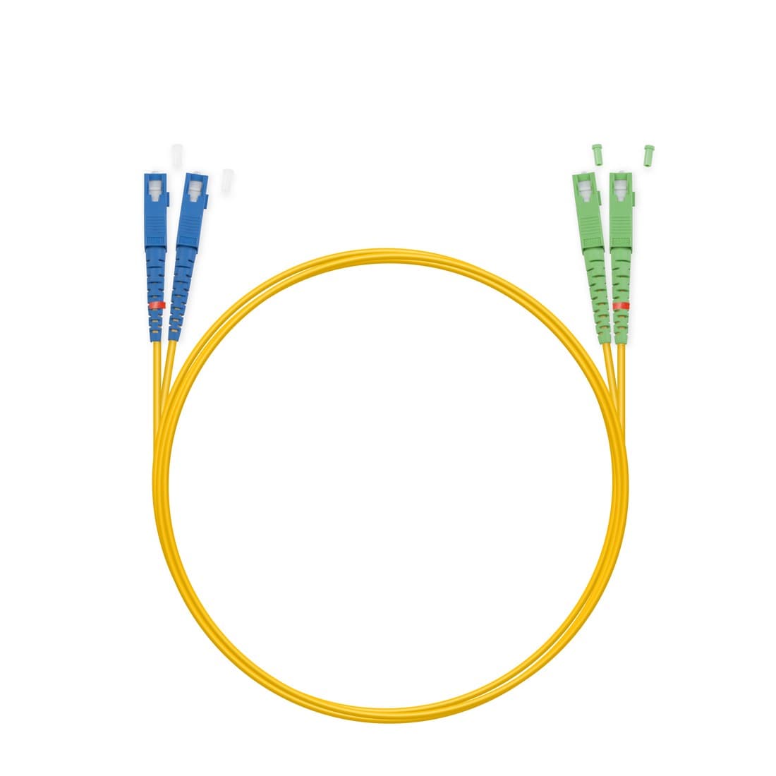Патч корд оптоволоконный,, SC/UPC-SC/APC SM 9/125 Duplex 3.0мм 1 м, LSZH