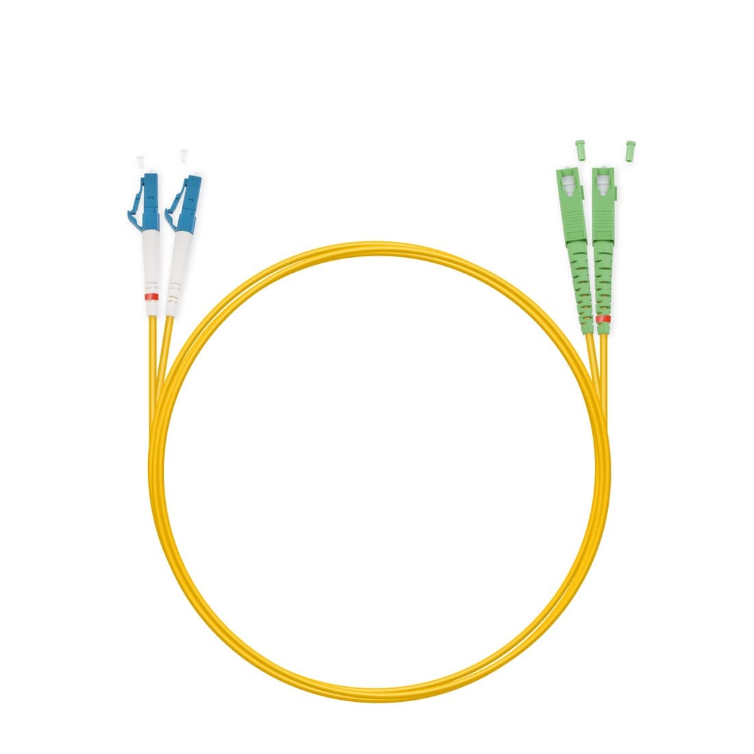 Патч корд оптоволоконный,, SC/APC-LC/UPC SM 9/125 Duplex 2.0мм 1 м, LSZH