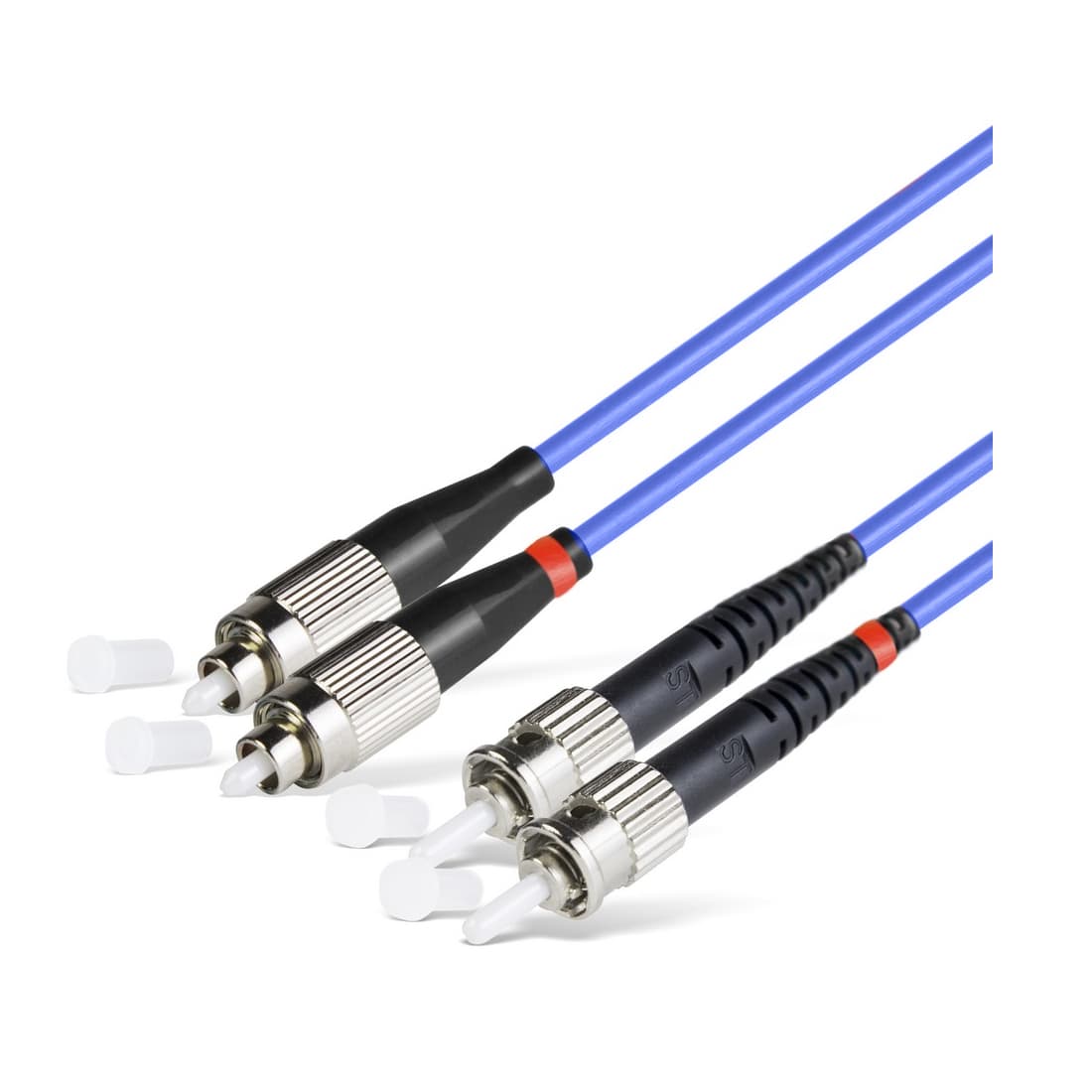 Патч корд оптоволоконный,, FC/UPC-ST/UPC MM OM4 50/125 Duplex 3.0мм 1 м, LSZH