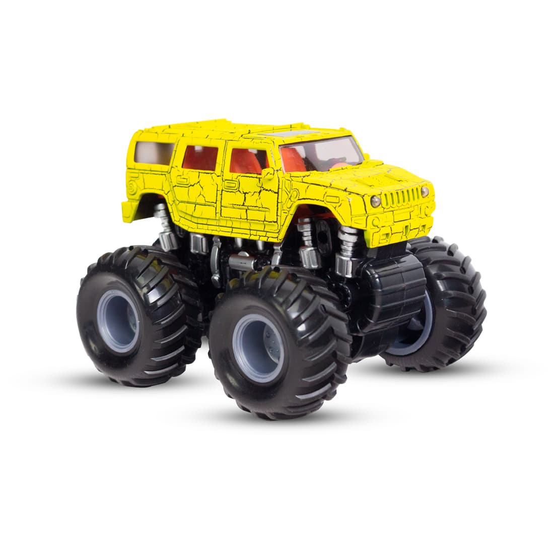 Инерционный внедорожник 12см, X Game kids, X7652, Серия OFF-ROAD, Открытая упаковка, Желтый кузов, Цветная русифицированная коробка
