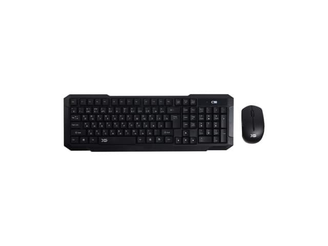 Комплект Клавиатура + Мышь, XG, XD-7700GB, Беспроводной, Оптическая мышь, Анг/Рус/Каз, Кол-во стандартных клавиш 104, Чёрный